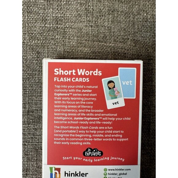 Jr Explorers Flashcards Numbers, Pets Memory Match, Short Words, Food Snap 4 Pk - Picture 6 of 7